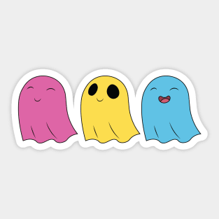 Pansexual Pride Ghosts Sticker